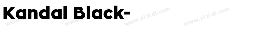Kandal Black字体转换